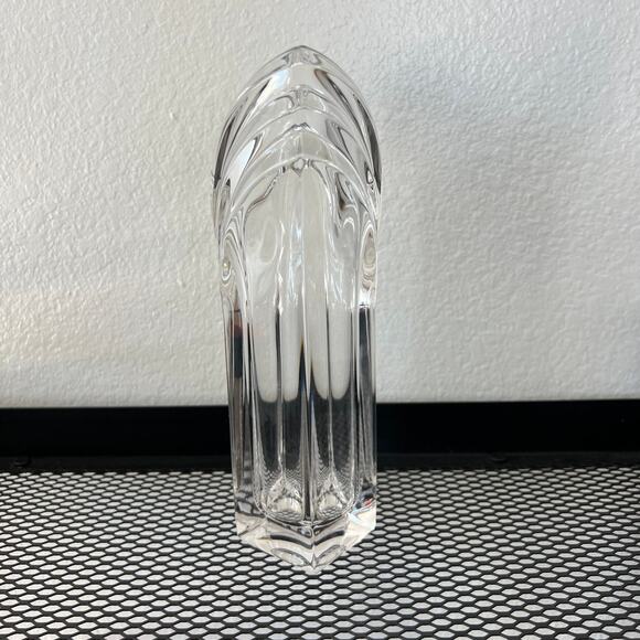 Vintage Mikasa Lead Crystal Deco Bud Vase - Picture 3 of 6